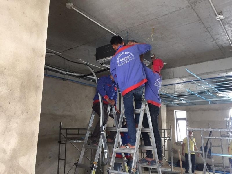 Hinh Anh Dien Lanh Thien Phat Thi Cong Thi công lắp đặt điều hòa multi cho căn hộ chung cư