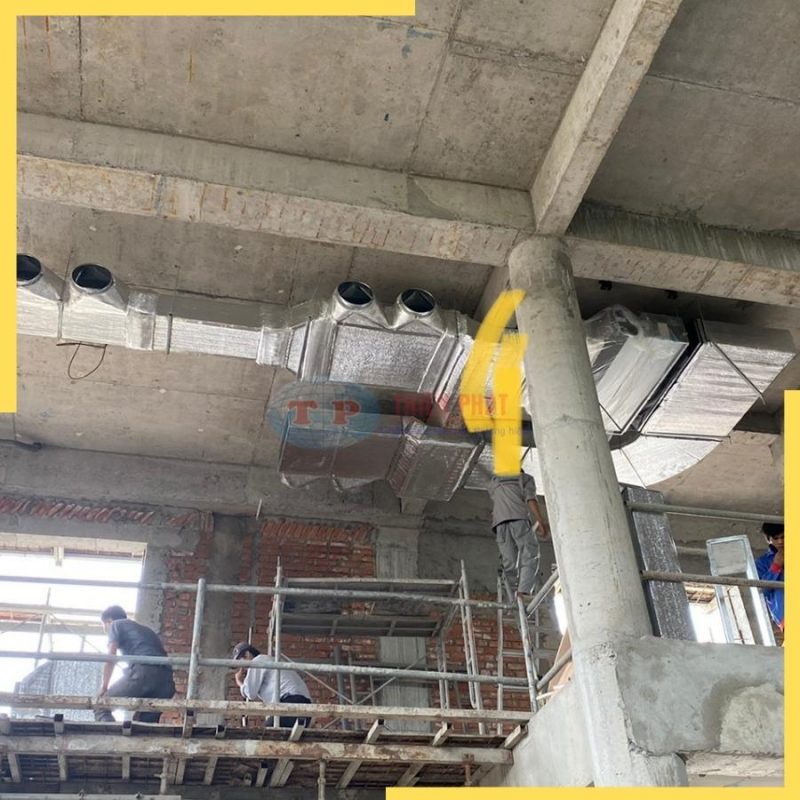 Lắp đặt máy lạnh VRV giấu trần nối ống gió tại Dinh thự Vân Trúc