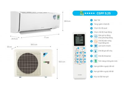 Điều Hòa Daikin Inverter FTKF60XVMV/RKF60X1VMV – 2.5HP