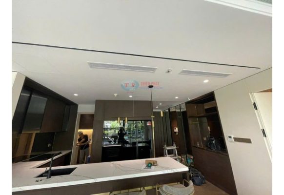 Thi công máy lạnh giấu Trần nối ống gió căn hộ Penthouses Estella